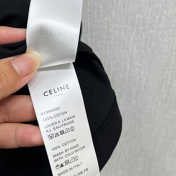 速達発送セリーヌ コットンジャージー ルーズ 半袖 Tシャツ 偽物 2色 Ceh33559